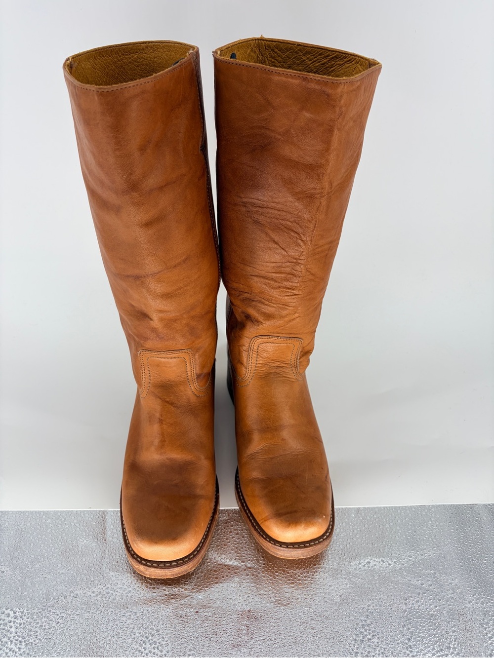 2010 Frye 14L Campus Boots (Mens-9.5 Wm’s 11) Made in USA Leather Mid-Calf Boots - Picture 5 of 16